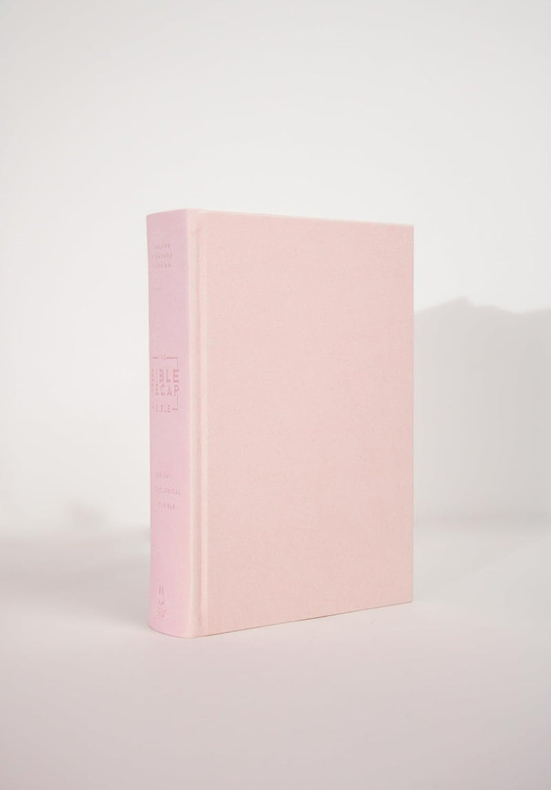 The Bible Recap 365-Day Chronological Study Bible: English Standard Version - Imitation Leather Over Board (Hardcover), Pink Imitation Leather