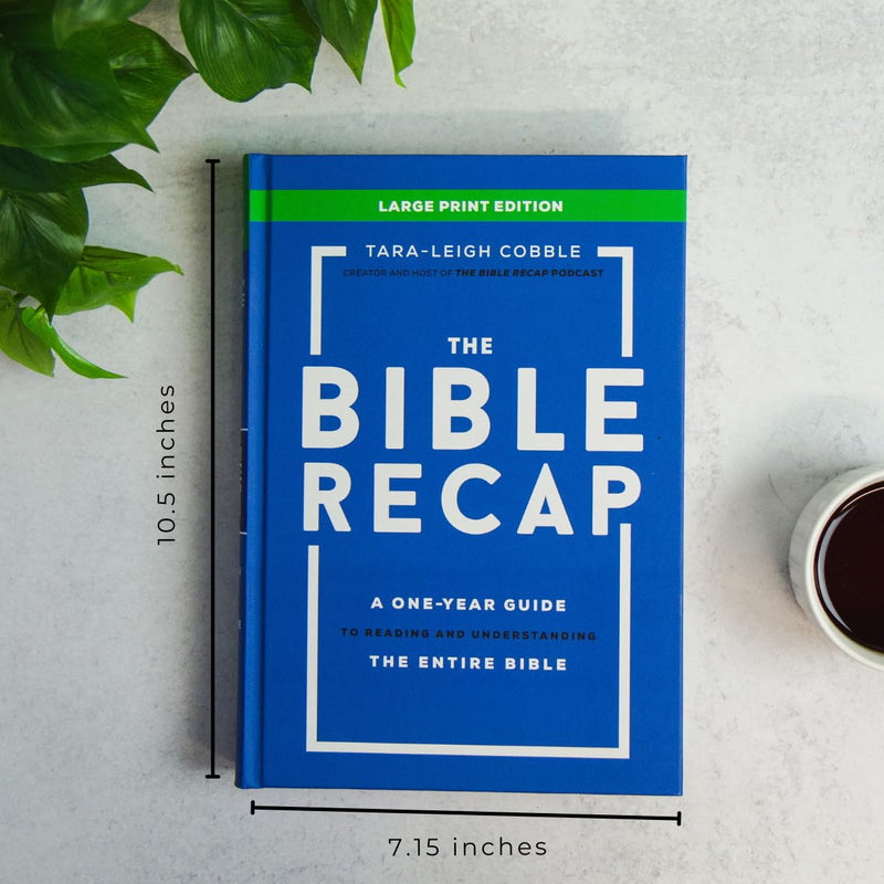 The Bible Recap Large Print Edition: A One-Year Guide to Reading and Understanding the Entire Bible Hardcover – Large Print