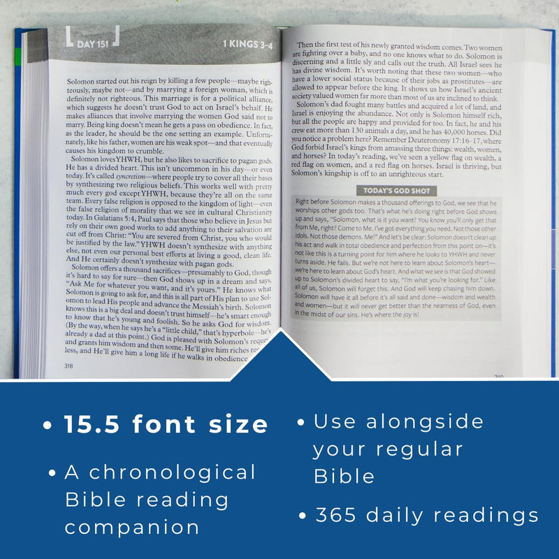 The Bible Recap Large Print Edition: A One-Year Guide to Reading and Understanding the Entire Bible Hardcover – Large Print