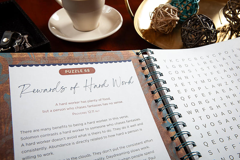 Bible Word Search Devotional: 100 Days of Wisdom from the Book of Proverbs.