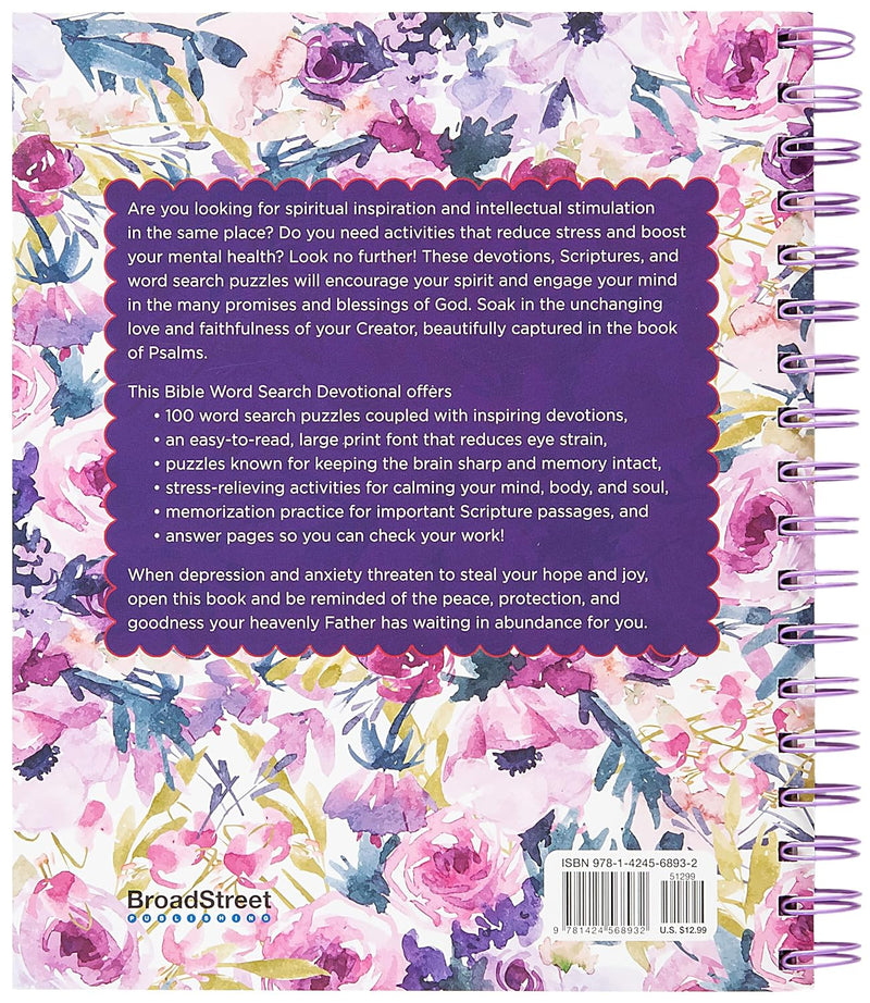 Bible Word Search Devotional: 100 Days of Worship from the Book of Psalms.