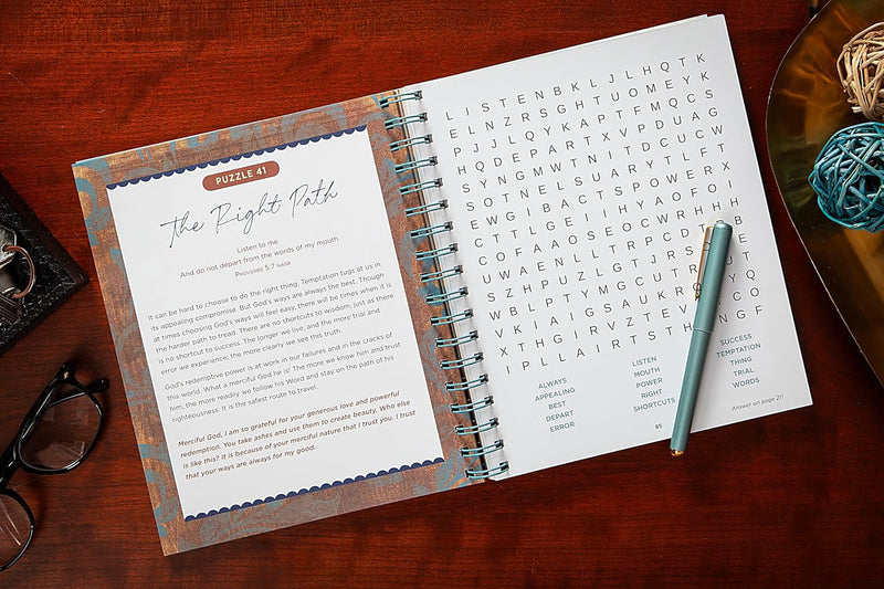 Bible Word Search Devotional: 100 Days of Wisdom from the Book of Proverbs.