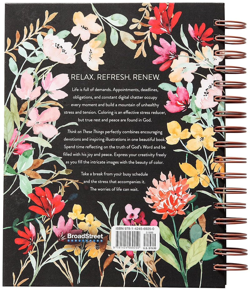 Think on These Things: Devotional Coloring Book