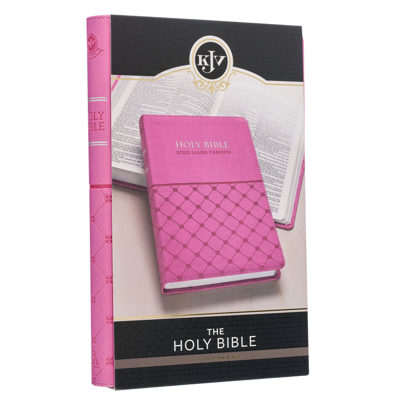 Pink Faux Leather King James Version Gift Edition Bible