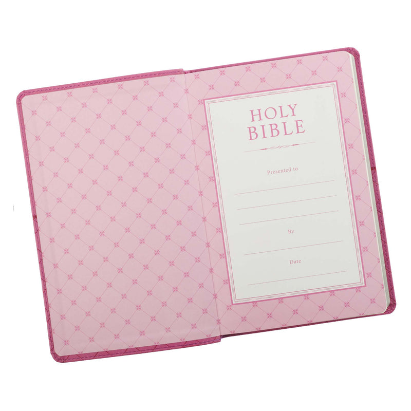 Pink Faux Leather King James Version Gift Edition Bible