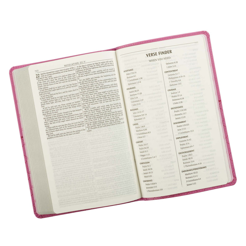 Pink Faux Leather King James Version Gift Edition Bible