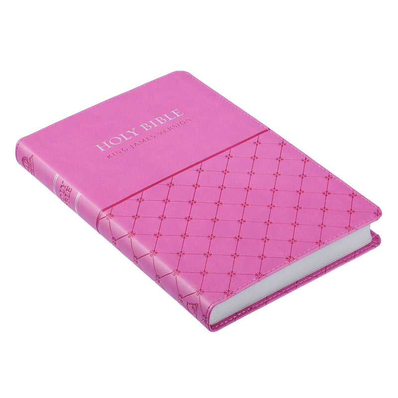 Pink Faux Leather King James Version Gift Edition Bible