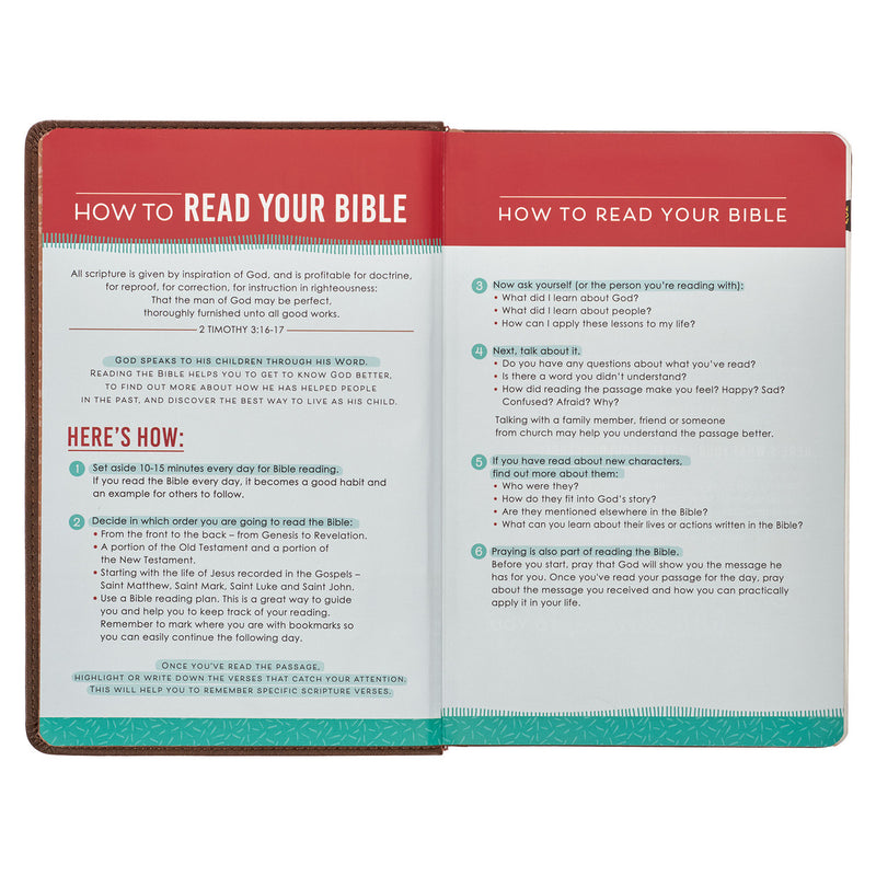 Lion Brown Faux Leather Kid&