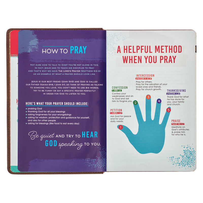 Lion Brown Faux Leather Kid&