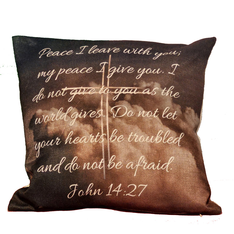 Peace I leave with you Square Pillow