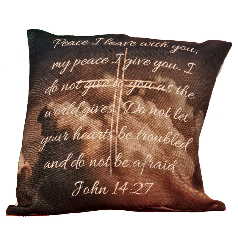 Peace I leave with you Square Pillow