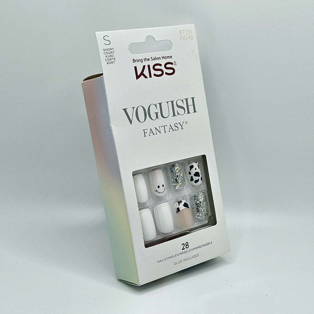 KISS VOGUISH FANTASY - Short White Dalmatian - Nails