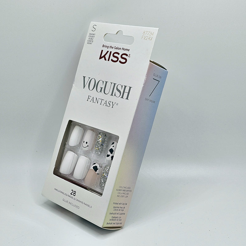 KISS VOGUISH FANTASY - Short White Dalmatian - Nails