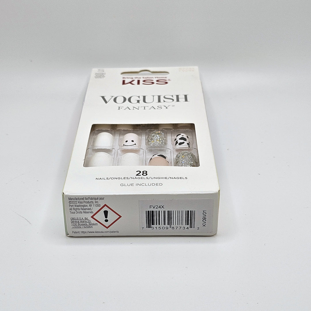 KISS VOGUISH FANTASY - Short White Dalmatian - Nails