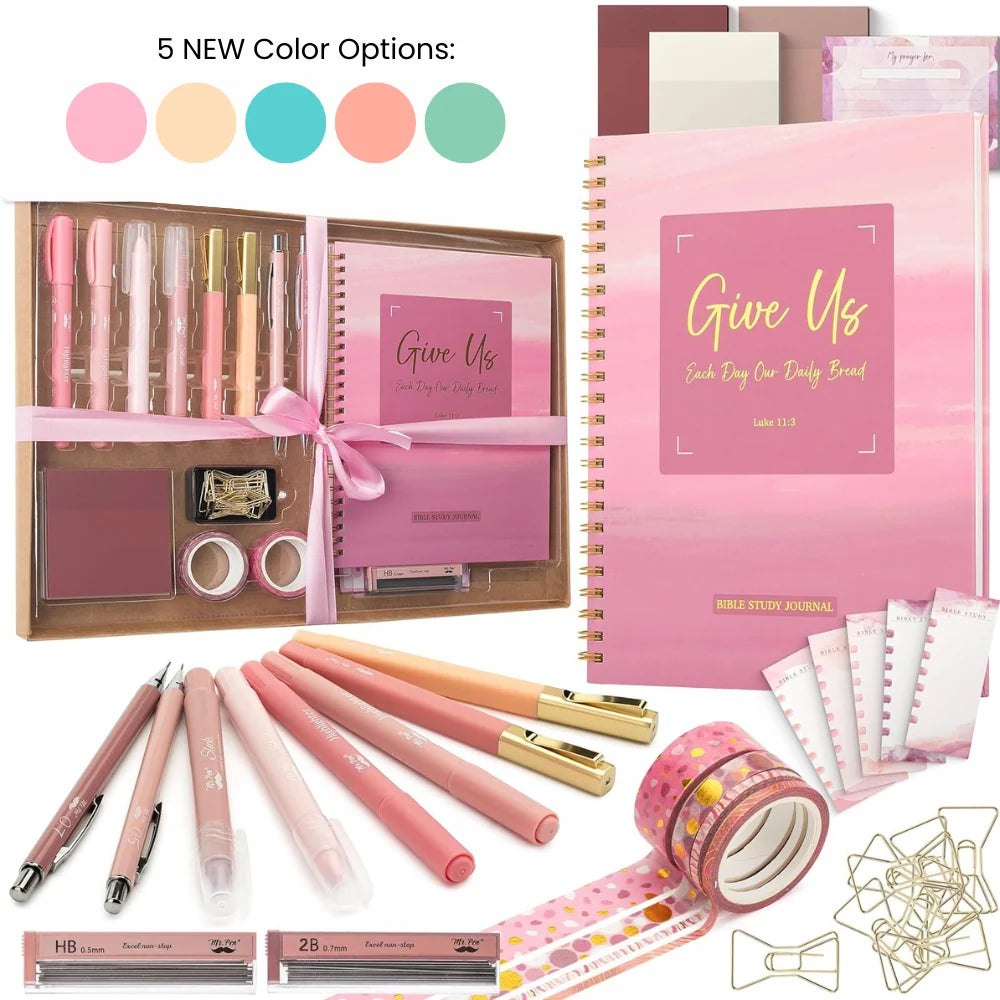 Bible Journaling Kit, Bible Highlighters and Pens No Bleed, Bible Study Kit, Journaling Kit for Women and Gift, Bible Tabs and Highlighter Set