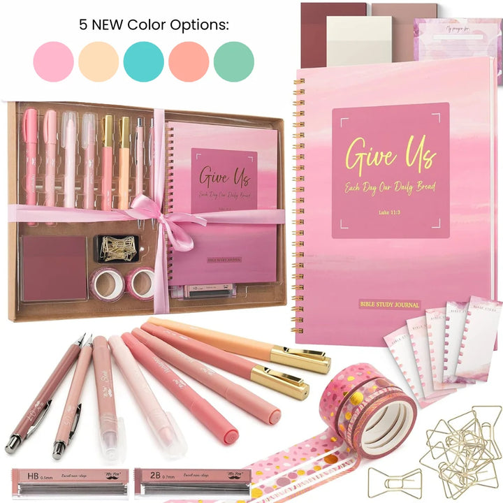 Bible Journaling Kit, Bible Highlighters and Pens No Bleed, Bible Study Kit, Journaling Kit for Women and Gift, Bible Tabs and Highlighter Set