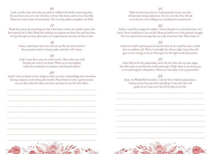 1001 Prayers to Energize Your Prayer Life Journal Paperback - Devotional Journal