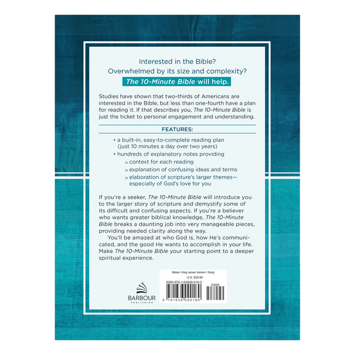 The 10-Minute Bible: A Manageable Way to Understand the Big Picture of Scripture