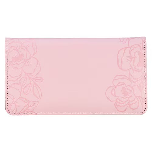 Find Refuge Pink Faux Leather Checkbook Wallet - Psalm 91:4