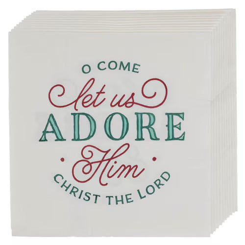 Come Let Us Adore Him Paper Napkin Set