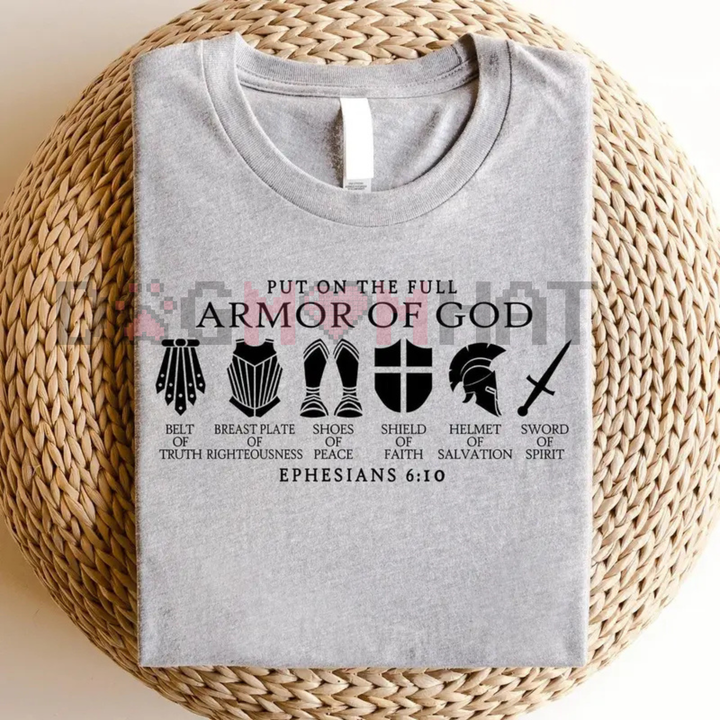 Christian Armor of God Shirt – Catholic Bible Verse Tee, Faith Based Sweatshirt