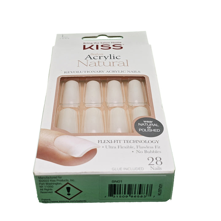 KISS Salon Acrylic Natural - BARESKINNED - Nails