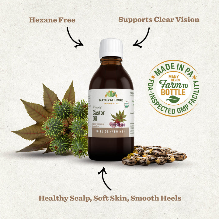 Premium Organic Castor Oil: Multi-Purpose Skin Elixir