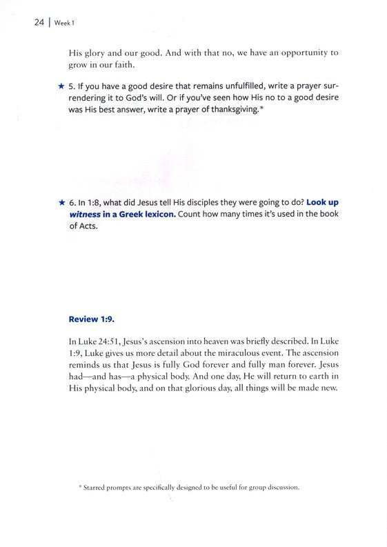 Acts: The Spirit and the Bride a 10-Week Bible Study on God and His Church