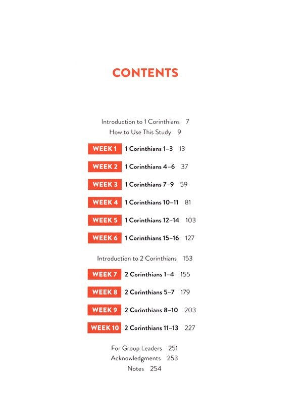 1 &amp; 2 Corinthians: Love, Unity, and the Countercultural Power of the Cross--a 10-Week Bible Study