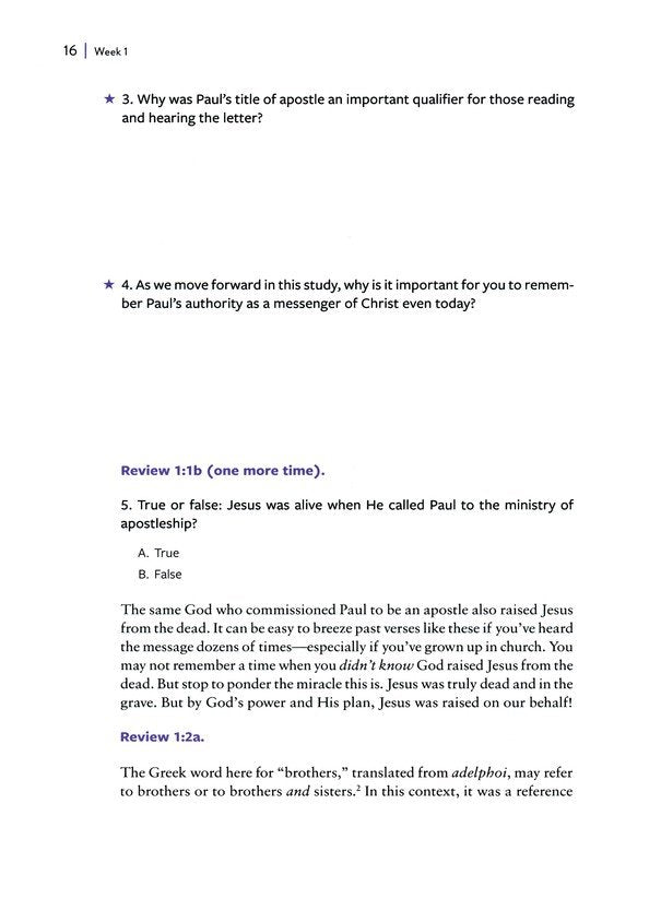 Galatians &amp; Ephesians: The Freedom and Purpose in the Body of Christ--a 10-Week Bible Study