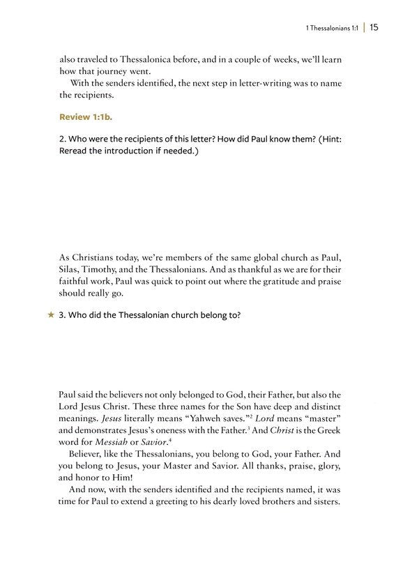 1 &amp; 2 Thessalonians: Hope in the Midst of Trials--a 10-Week Bible Study on Anticipating the Return of Christ