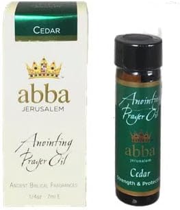Cedar Oil - 1/4 oz  Oil 1/4oz Anointing Prayer Oil in Gift Box - ABBA Jerusalem