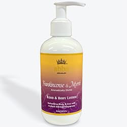 ABBA OIL FRANKINCENSE &amp; MYRRH Hand &amp; Body Lotion with Pump 8oz