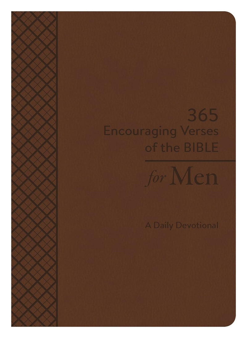 365 Encouraging Verses of the Bible for Men: A Daily Devotional Imitation Leather Compiled by Barbour Staff