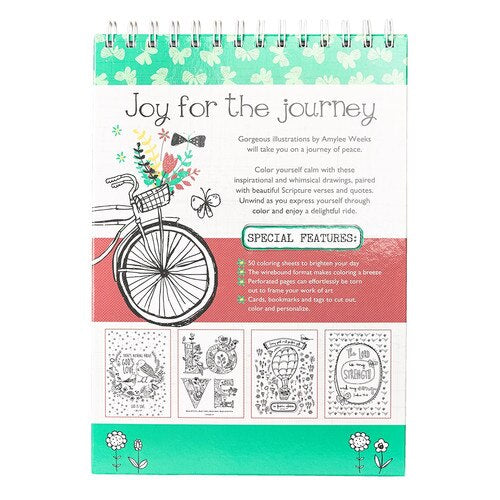 Joy for the Journey Spiral Coloring Book