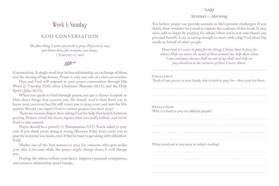 42 Days to a More Powerful Prayer Life Devotional Journal Paperback