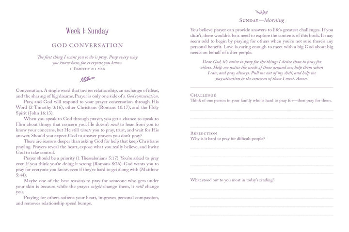 42 Days to a More Powerful Prayer Life Devotional Journal Paperback