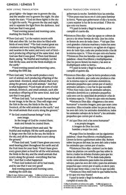 Biblia Bilingue NLT/NTV, Piel Imitada, Cafe (NLT/NTV Bilingual Bible, LeatherLike, Brown)