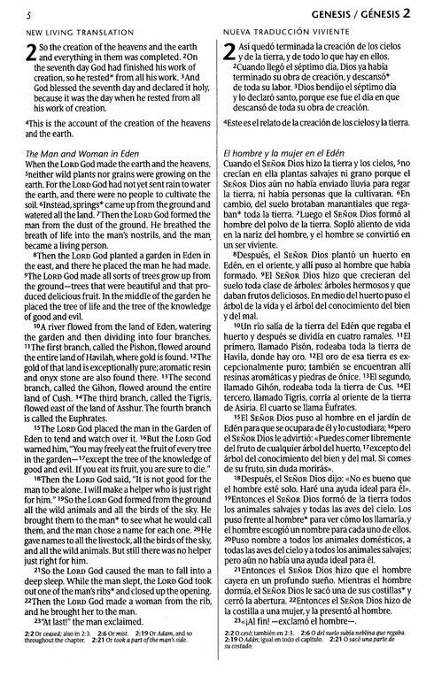 Biblia Bilingue NLT/NTV, Piel Imitada, Cafe (NLT/NTV Bilingual Bible, LeatherLike, Brown)
