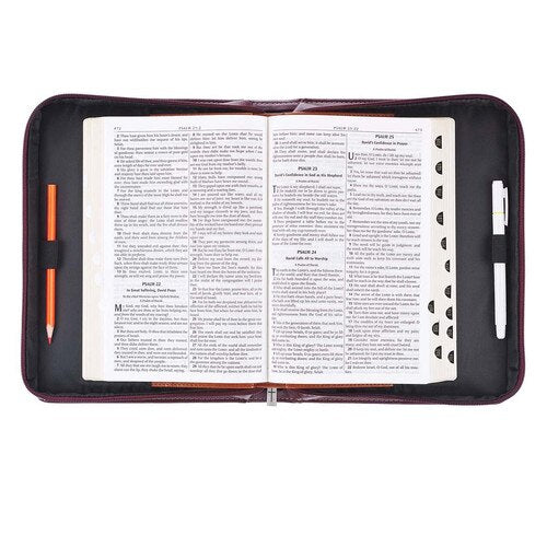 Funda Clásica de Biblia en Piel Sintética Bicolor Marrón Yo sé los Planes – Jeremías 29:11