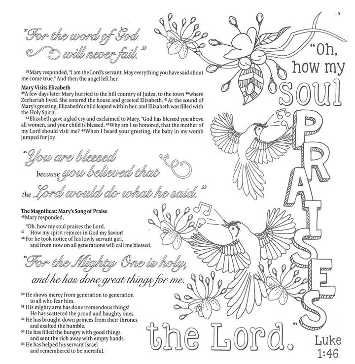 Inspire: Luke &amp; John Coloring &amp; Creative Journaling through Luke &amp; John by New Living Translation and Tyndale