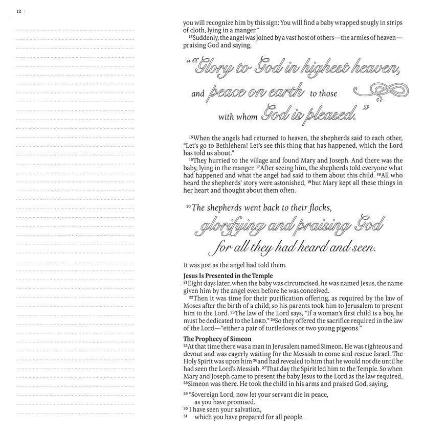 Inspire: Luke &amp; John Coloring &amp; Creative Journaling through Luke &amp; John by New Living Translation and Tyndale