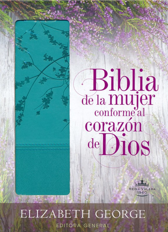 Biblia de la mujer conforme al corazón de Dios: Turquoise (Spanish Edition) Leather Bound  (The Bible for a Woman After God&