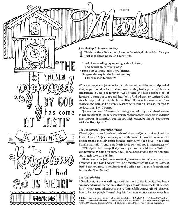 Inspire FAITH Bible NLT, Filament Enabled The Bible for Coloring &amp; Creative Journaling