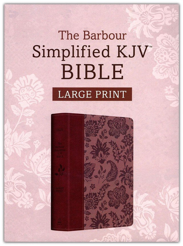 Simplified KJV--Large Print [Plum &amp; Paisley]