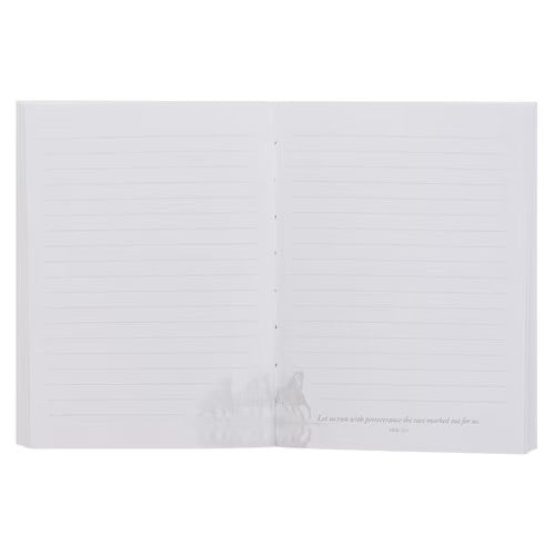 Perseverance Brown Stallion Medium Notebook - Hebrews 12:1