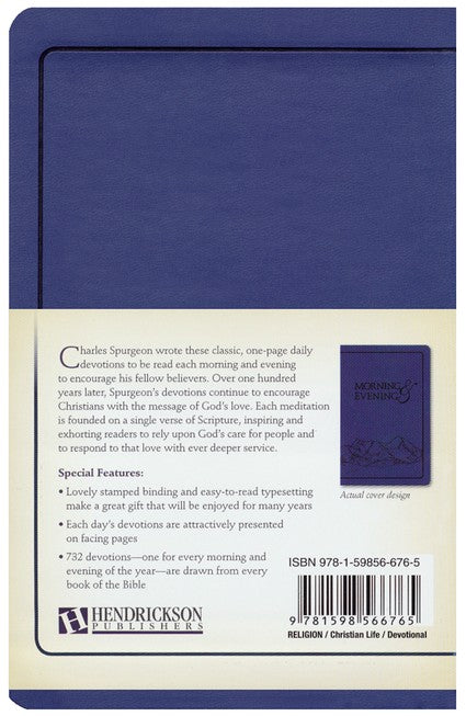 Morning and Evening (NIV): A Devotional Classic for Daily Encouragement Imitation Leather – by Charles H. Spurgeon (Author)