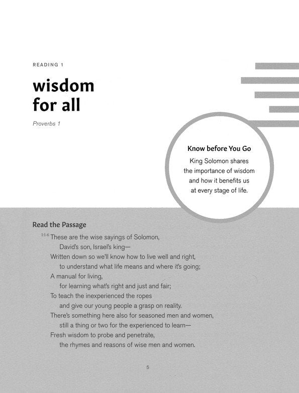 Experience the Wisdom of Proverbs: 31 Days of Reading - Paperback