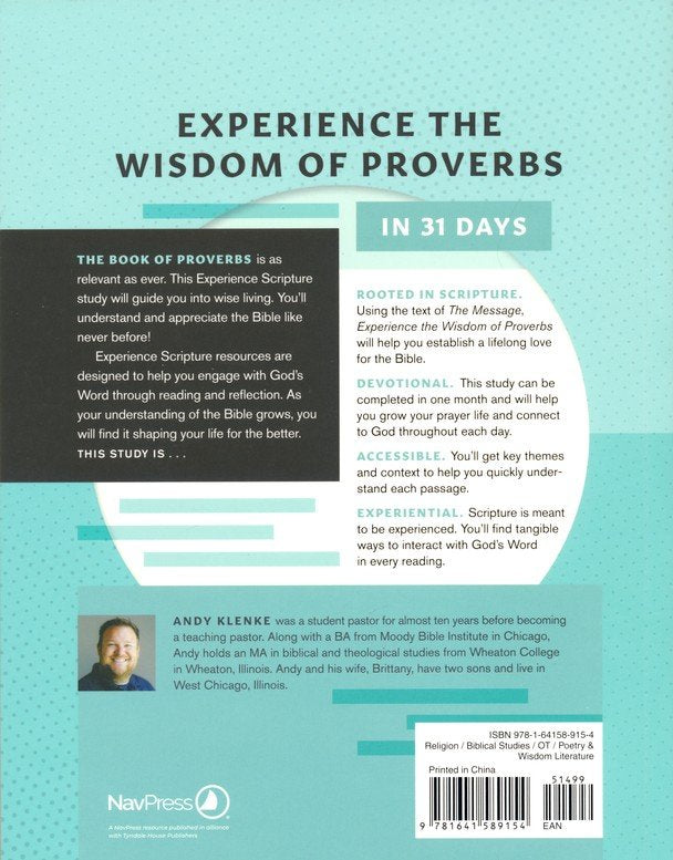 Experience the Wisdom of Proverbs: 31 Days of Reading - Paperback