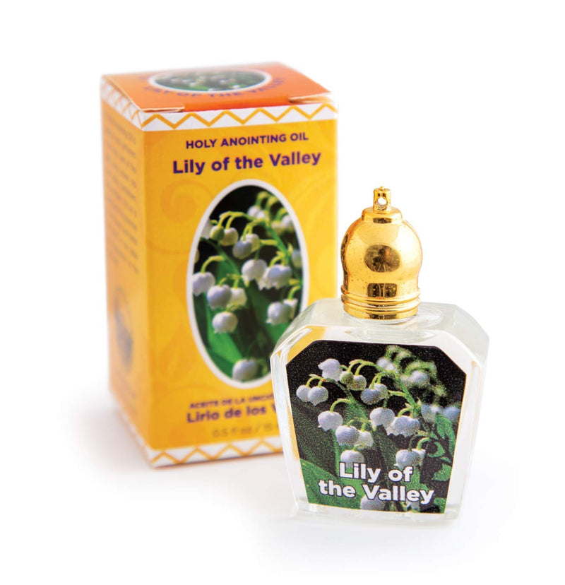 Lily of the Valley Holy Land Anointing Oil from Israel, 1/2 oz Roller Bottle from Jerusalem, Locally Sourced Essences